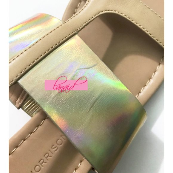 Sigerson Morrison Abisha Sandals Iridescent Holo 7 - Picture 3 of 7